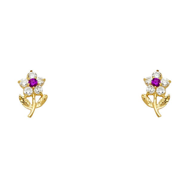 [ILYAND] 韓国ブランド☆14K GOLD☆Signature && Earrings 14K Lab Grown VS/SI+ G+ Dia Post Earrings - Quality Gold