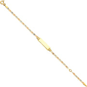 14K Gold Valentino DC Baby ID Bracelet - 5+1'