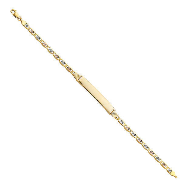 14K Gold Valentino DC ID Bracelet - 7.5'