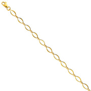 14K Solid Gold Light Bracelet - 7.25'