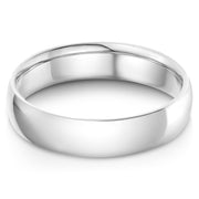 14k Solid Gold 5mm Plain Comfort Fit Wedding Band