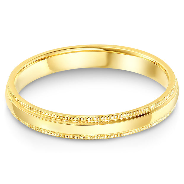 14K Solid Gold Band Ring