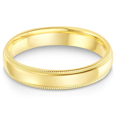 14K Solid Gold Band Ring
