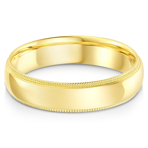 14K Solid Gold Band Ring