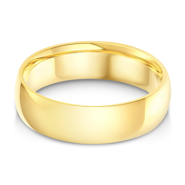 14K Solid Gold Band Ring