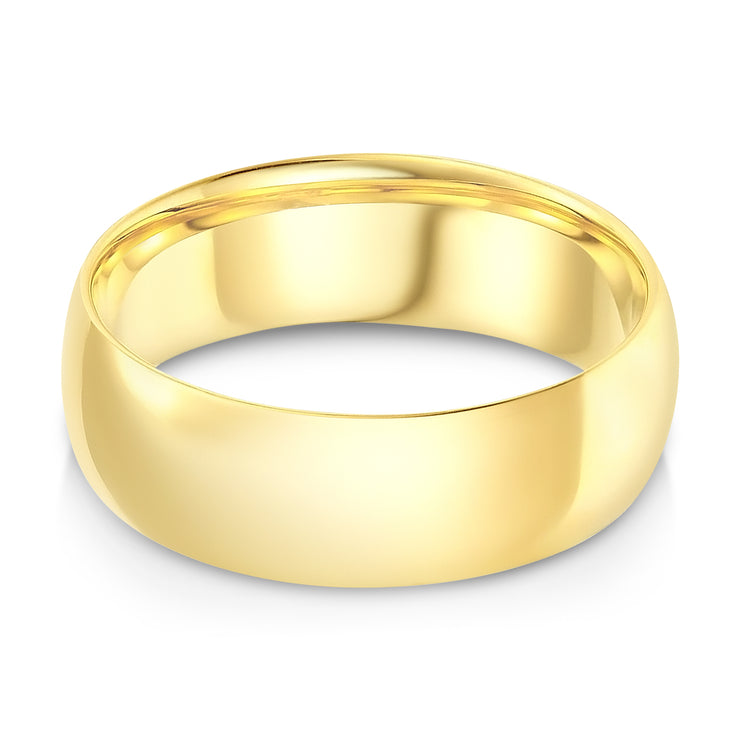 14K Solid Gold Band Ring