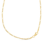 14K Gold 2mm Figaro 3+1 Chain