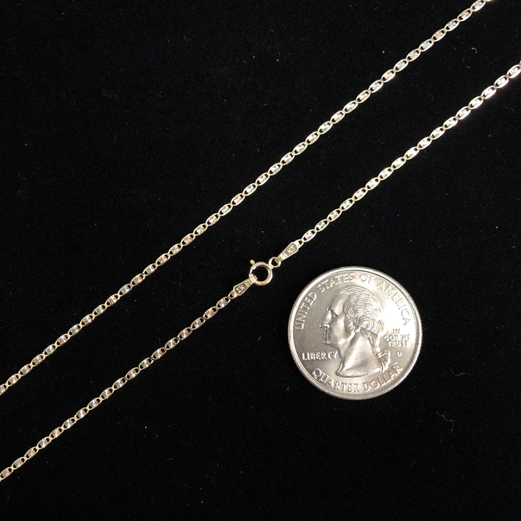 14K Gold 1.5mm Valentino Chain