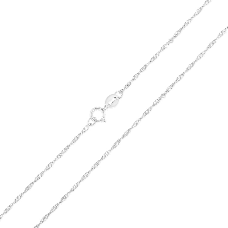 14K Gold 1.2mm Singapore Chain