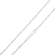 14K Gold 1.8mm Singapore Chain