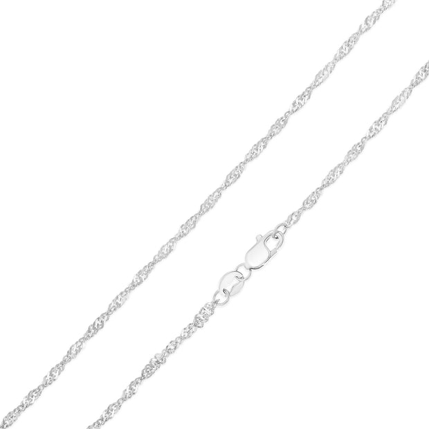 14K Gold 1.8mm Singapore Chain