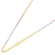 14K Gold 1.8mm Singapore Chain