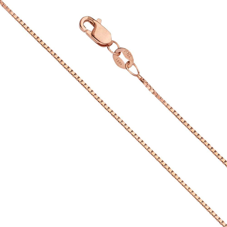 14K Gold 0.8mm Box Chain