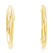 14K Gold 1.5mm Hoops