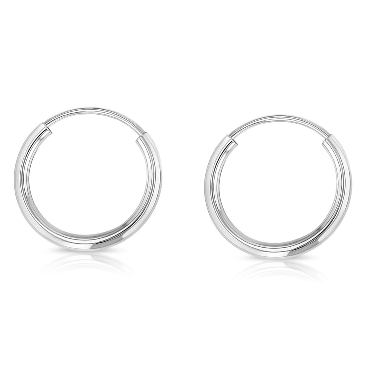 14K Gold 1.5mm Hoops