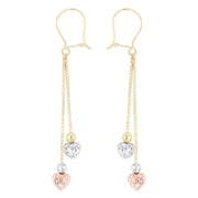 14K Gold Fancy Dangle Earrings