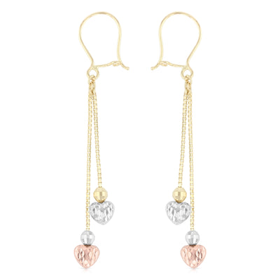 14K Gold Fancy Dangle Earrings