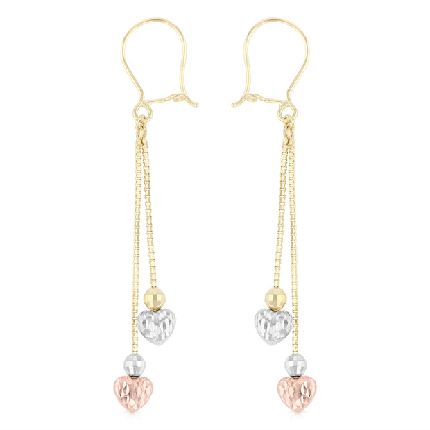 14K Gold Fancy Dangle Earrings
