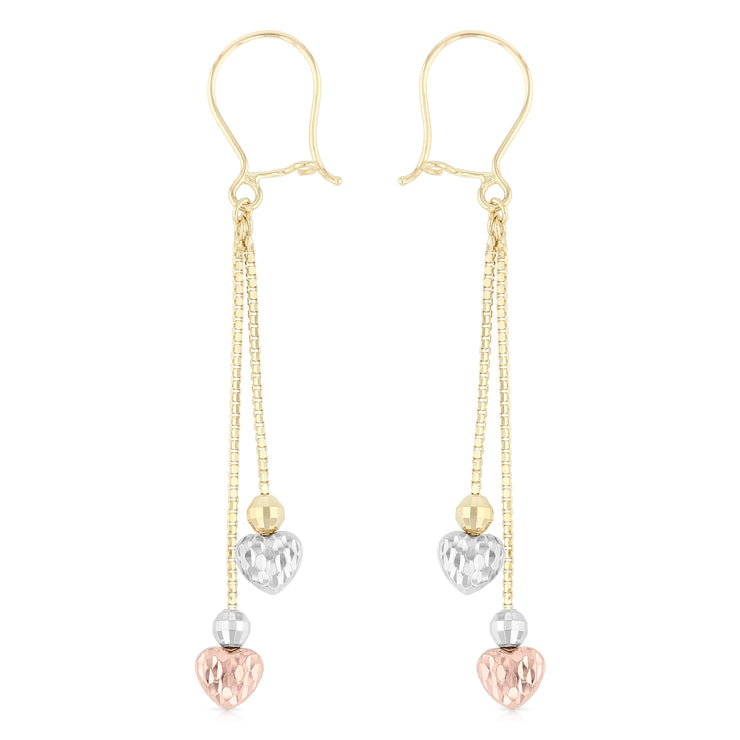 14K Gold Fancy Dangle Earrings