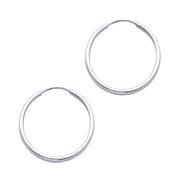 14K Gold 1.5mm Hoops