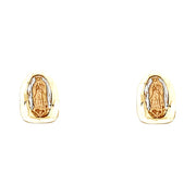 14K Gold Guadalupe Post Earrings