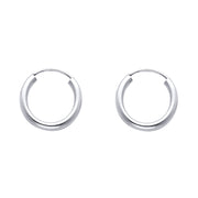 14K Gold 2mm Hoops