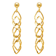 14K Gold Hanging Earrings