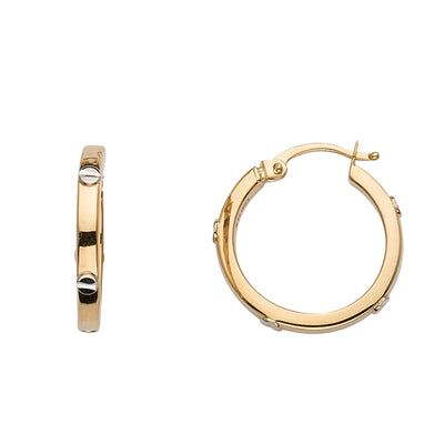 14K Gold Hoops