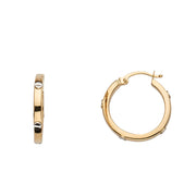 14K Gold Hoops