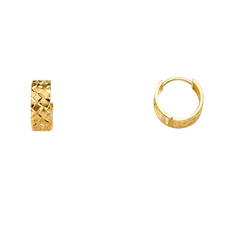 14K Gold Huggies Endless Earrings