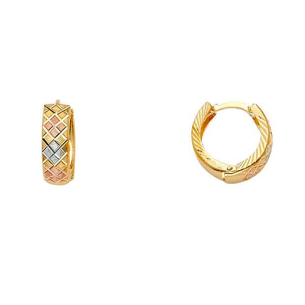 14K Gold Huggies Endless Earrings