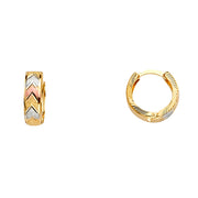 14K Gold Huggies Endless Earrings