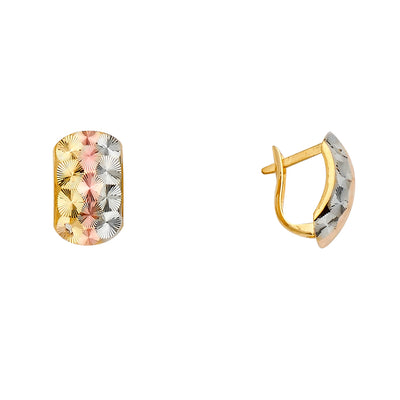 14K Gold Half Huggie Hoops