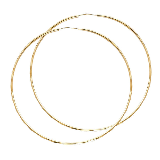 14K Gold 1.5mm Hoops