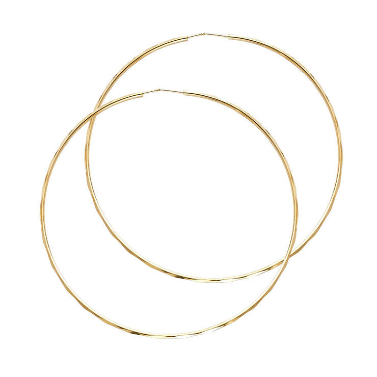 14K Gold 1.5mm Hoops