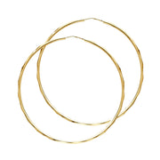 14K Gold 1.5mm Hoops