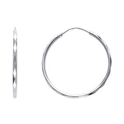 14K Gold 1.5mm Hoops