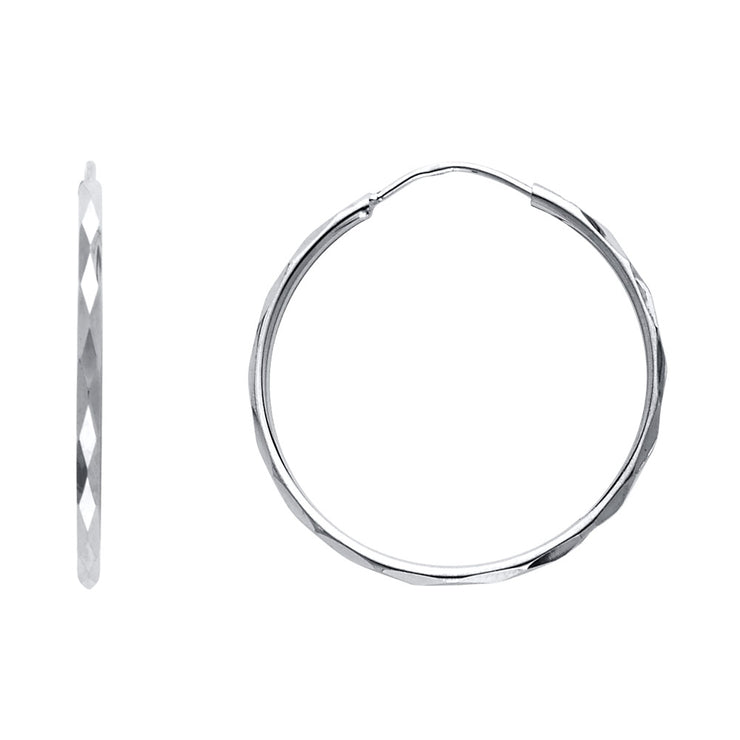 14K Gold 1.5mm Hoops