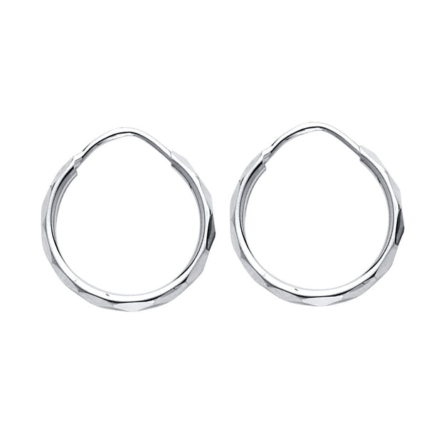 14K Gold 1.5mm Hoops