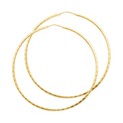 14K Gold 1.5mm Hoops