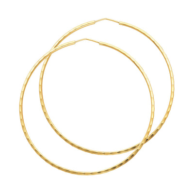 14K Gold 1.5mm Hoops