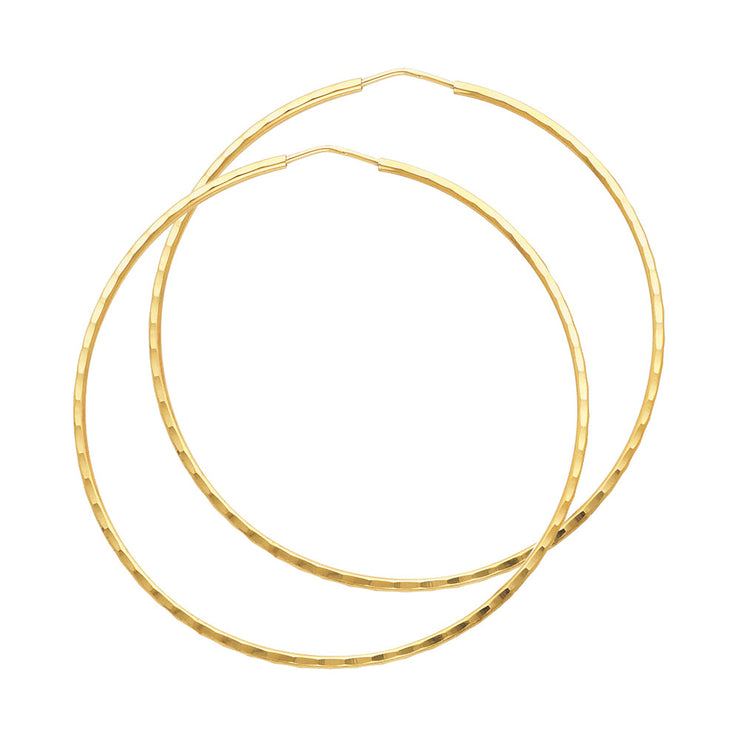 14K Gold 1.5mm Hoops