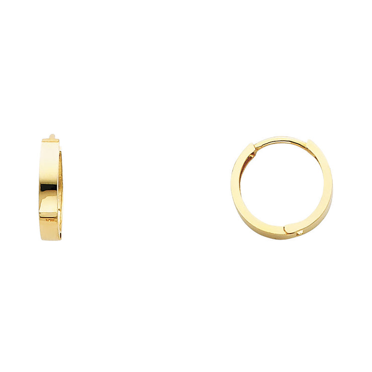 14K Gold 2.5mm Huggie Hoops