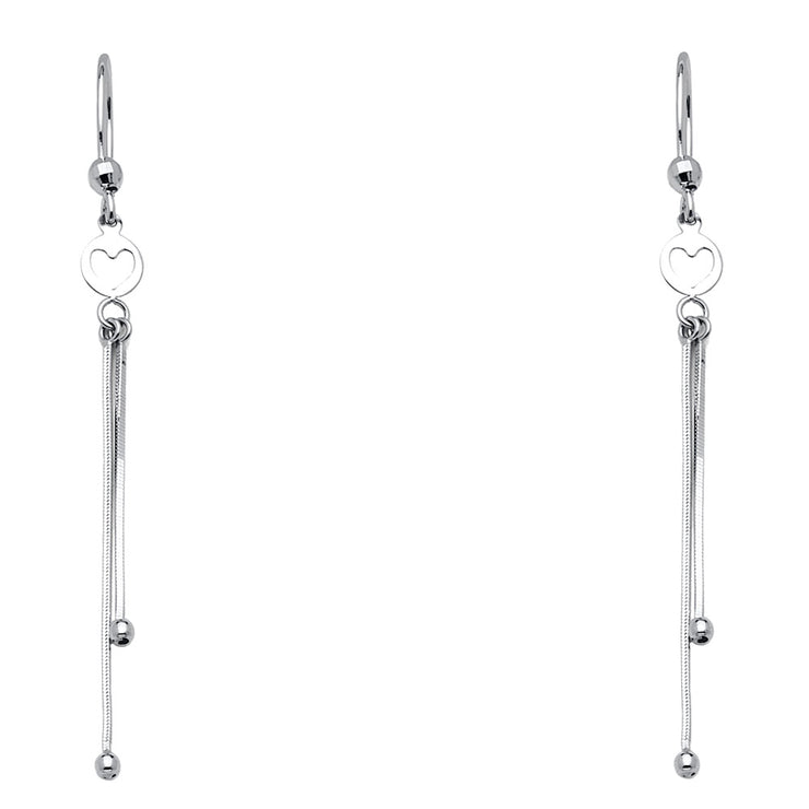 14K Gold Fancy Dangle Earrings