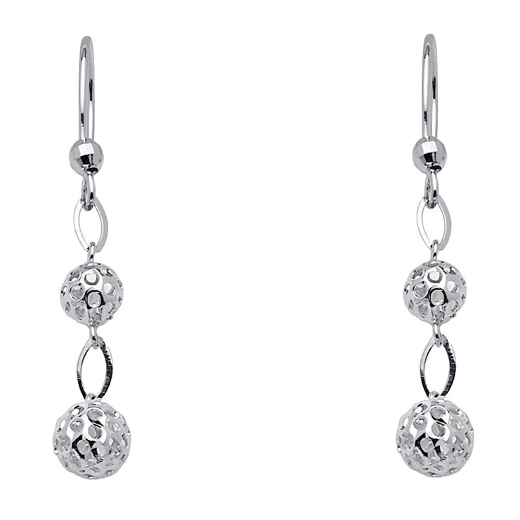 14K Gold Fancy Dangle Earrings