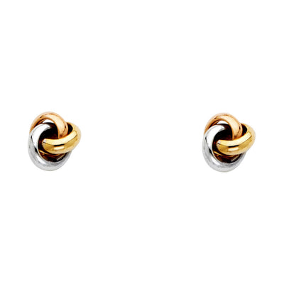 14K Gold Love Knot Earrings