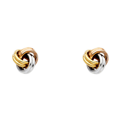 14K Gold Love Knot Earrings