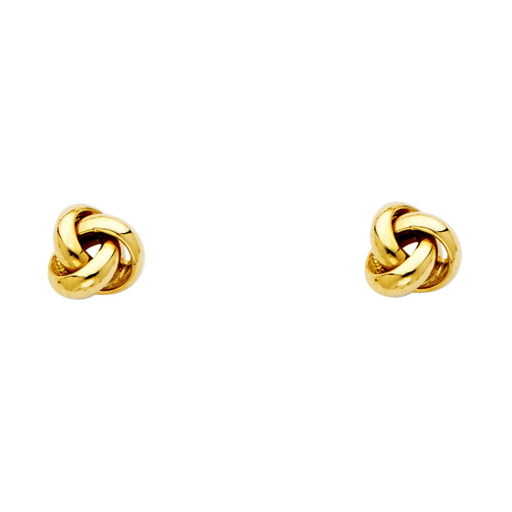 14K Gold Love Knot Earrings