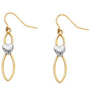 14K Gold Hanging Earrings