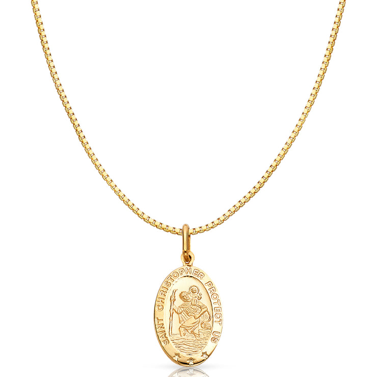 Buy Mens Necklace, Gold St Christopher Necklace, 18K Gold Necklace Men,  Minimalist Circle Pendant Men, Pendants for Women / Men Jewelry Gift Online  in India - Etsy